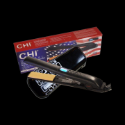 CHI Black LCD Hair Straightener Professional Flat Iron, Case